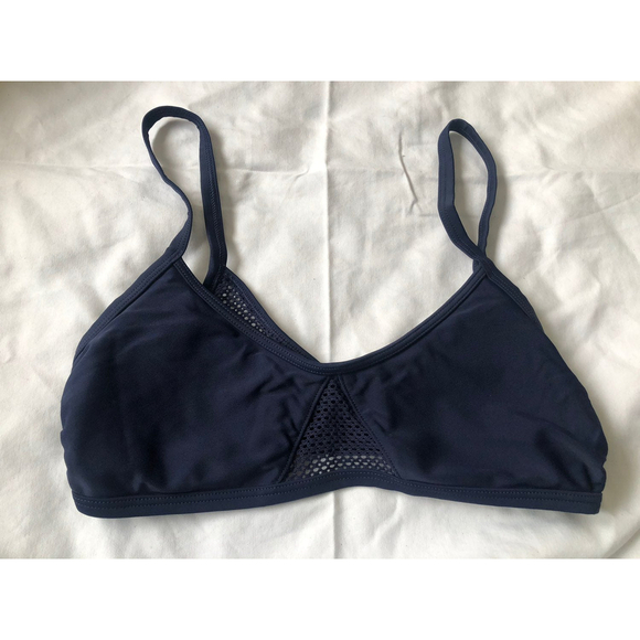 aerie swim bikini top sz S navy blue - Picture 1 of 3